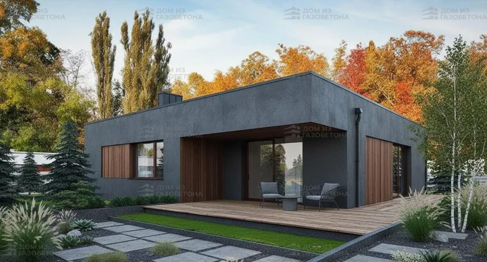 Проект Одноэтажный дом 13 на 14, 117 м2