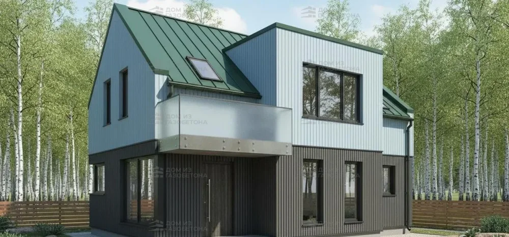 Проект Двухэтажный дом 18 на 11, 165 м2