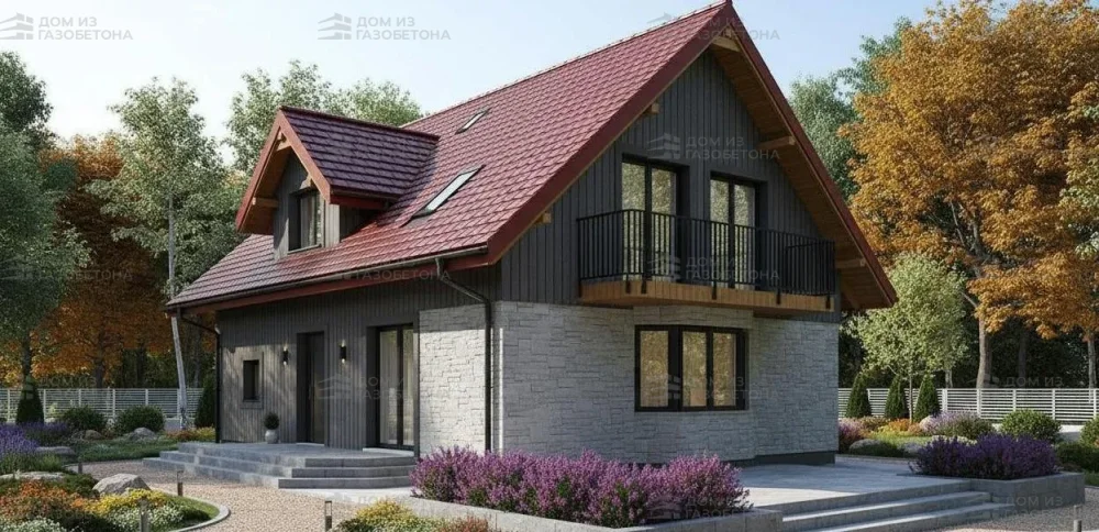 Проект Двухэтажный дом 13 на 11, 171 м2