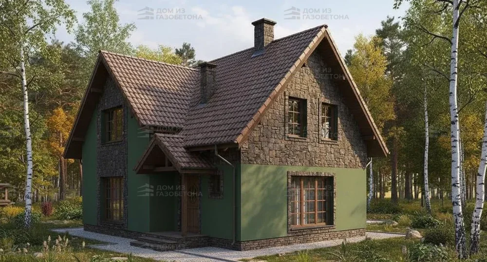 Проект Двухэтажный дом 11 на 10, 119 м2