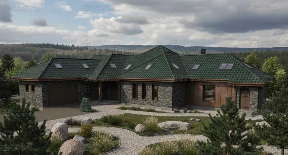 Проект Двухэтажный дом 32 на 16, 333 м2