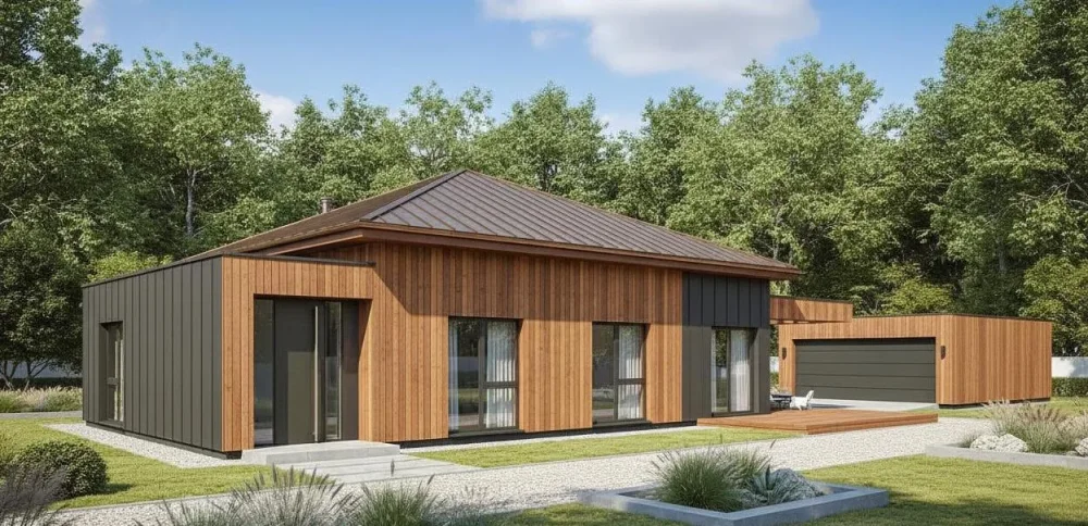 Проект Одноэтажный дом 27 на 12, 190 м2