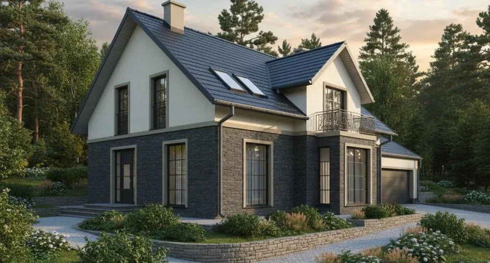 Проект Двухэтажный дом 11 на 11, 165 м2