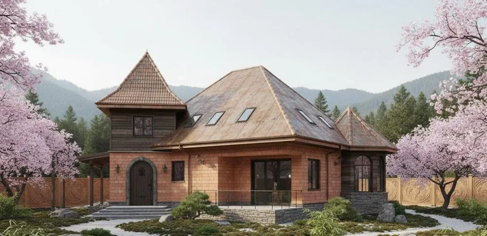 Проект Двухэтажный дом 18 на 13, 142 м2