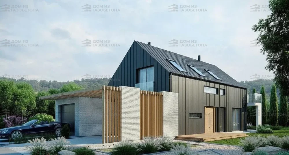 Проект Двухэтажный дом 8 на 23, 188 м2