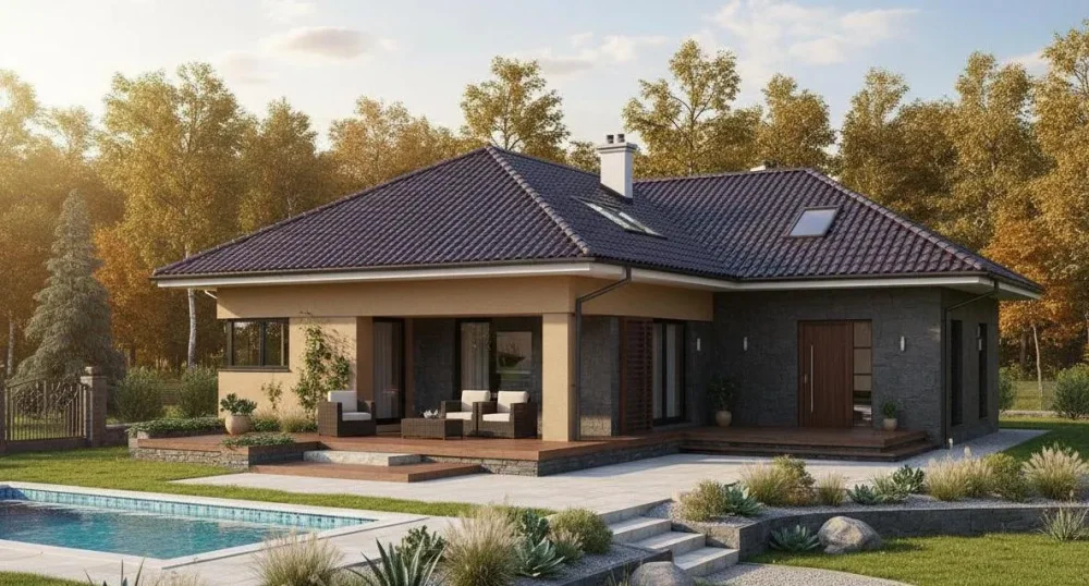 Проект Двухэтажный дом 17 на 19, 249 м2