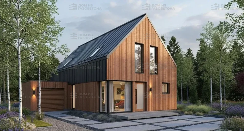 Проект Двухэтажный дом 8 на 12, 99 м2