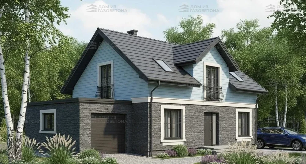 Проект Двухэтажный дом 13 на 10, 150 м2